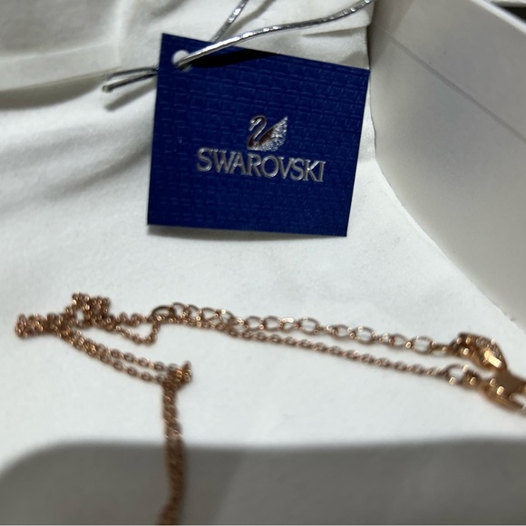 ✨ Stunning Elegant Vintage Swarovski Rose Infinity Exist Necklace - Picture 10 of 16